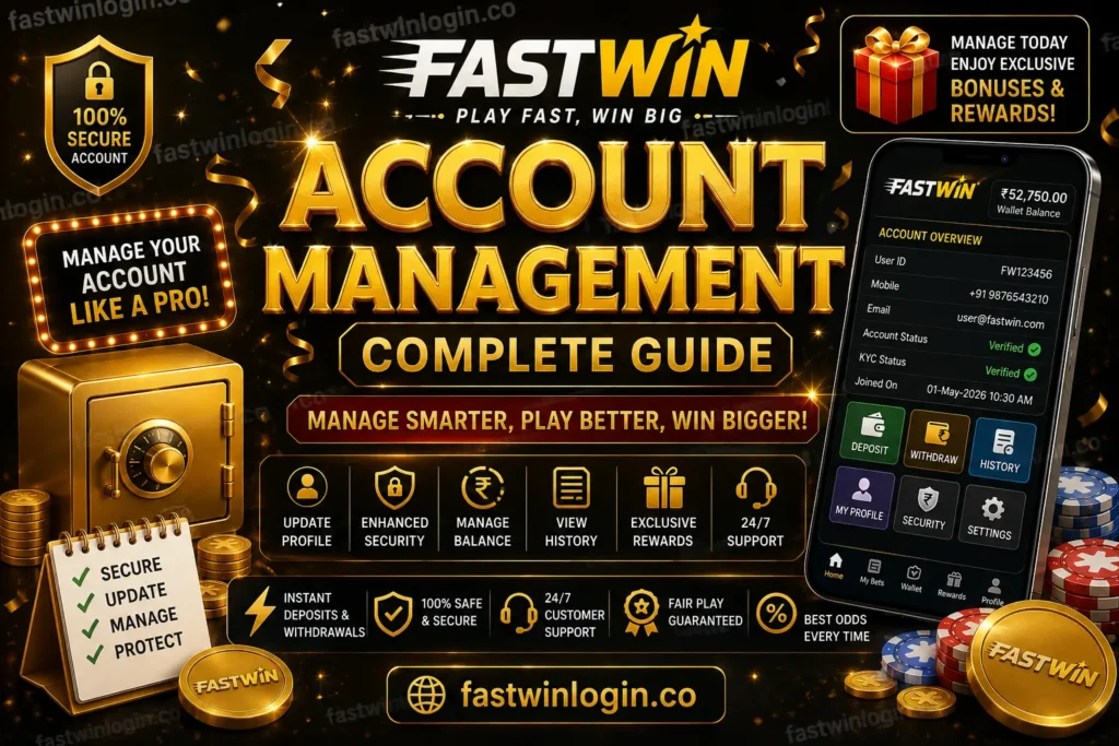 Fastwin Account Management Guide