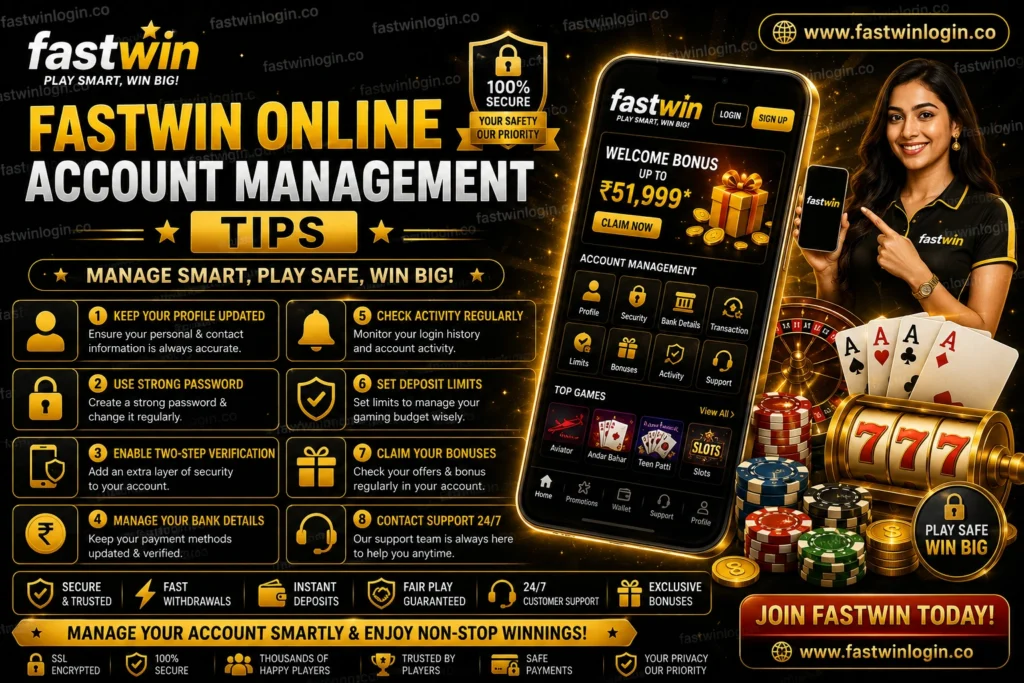 Fastwin Online Account Management Tips
