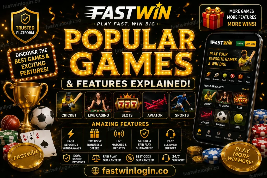 Fastwin Popular Games and Features Explained